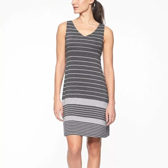 Athleta Santorini High Tide V-Neck Dress XS - Picture 1 of 5
